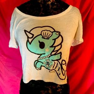 Hot Topic tokidoki mermaid crop top